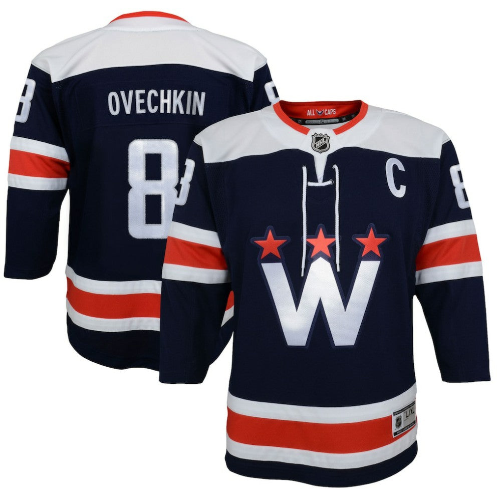 Alexander Ovechkin Washington Capitals Youth 2020/21 Alternate Premier Player Jersey - Navy | NHL sale