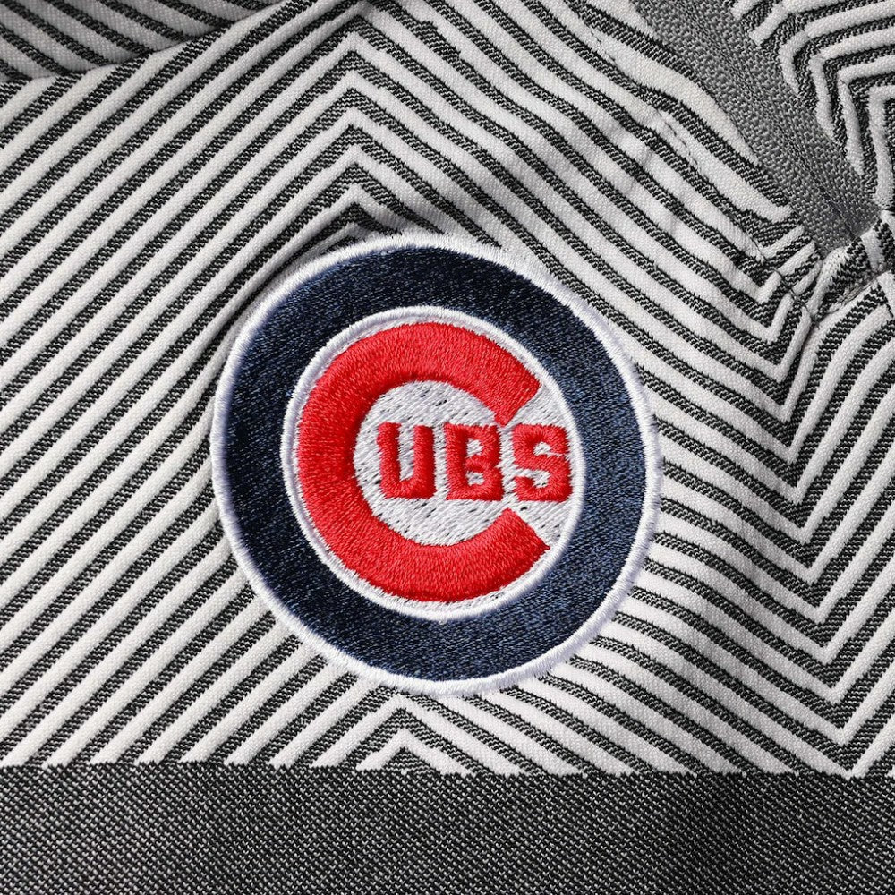 Chicago Cubs Levelwear Women's Verse Asymmetrical Raglan Tri-Blend Quarter-Zip Jacket Sale