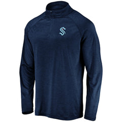 Seattle Kraken Fanatics Primary Logo Quarter-Zip Pullover Fleece Jacket - Navy | Fanatics sale