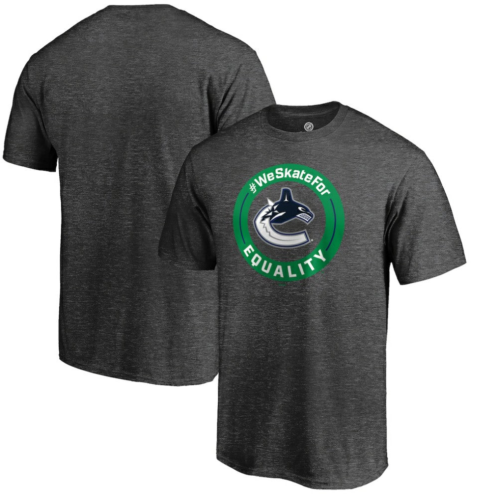 Vancouver Canucks #WeSkateFor T-Shirt - Heather Gray | NHL sale
