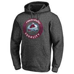 Colorado Avalanche #WeSkateFor Pullover Hoodie - Heather Gray | NHL near me