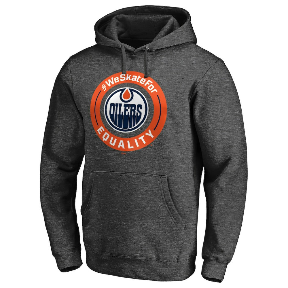 Edmonton Oilers #WeSkateFor Pullover Hoodie - Heather Gray | NHL on sale