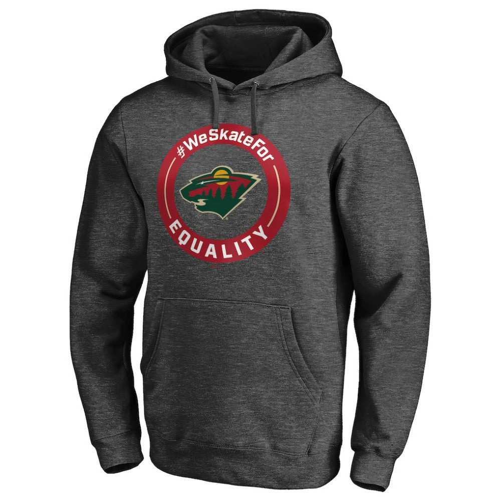 Minnesota Wild #WeSkateFor Pullover Hoodie - Heather Gray | NHL near me