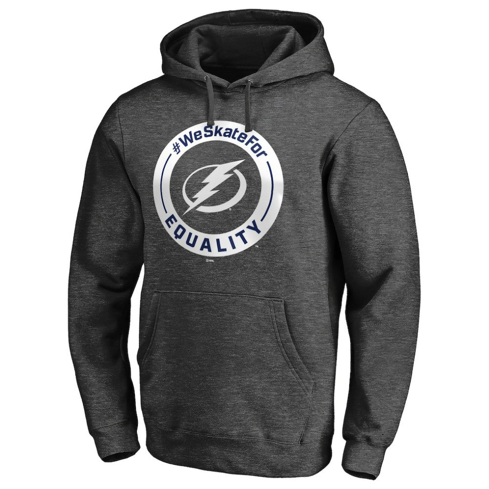 Tampa Bay Lightning #WeSkateFor Pullover Hoodie - Heather Gray | NHL near me