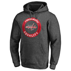 Washington Capitals #WeSkateFor Pullover Hoodie - Heather Gray | NHL discount