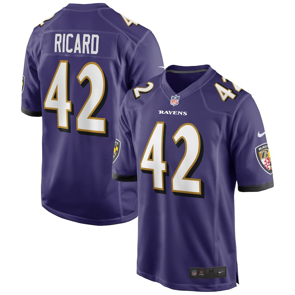 Patrick Ricard Baltimore Ravens Game Jersey - Purple - Nike