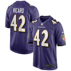 Patrick Ricard Baltimore Ravens Game Jersey - Purple - Nike