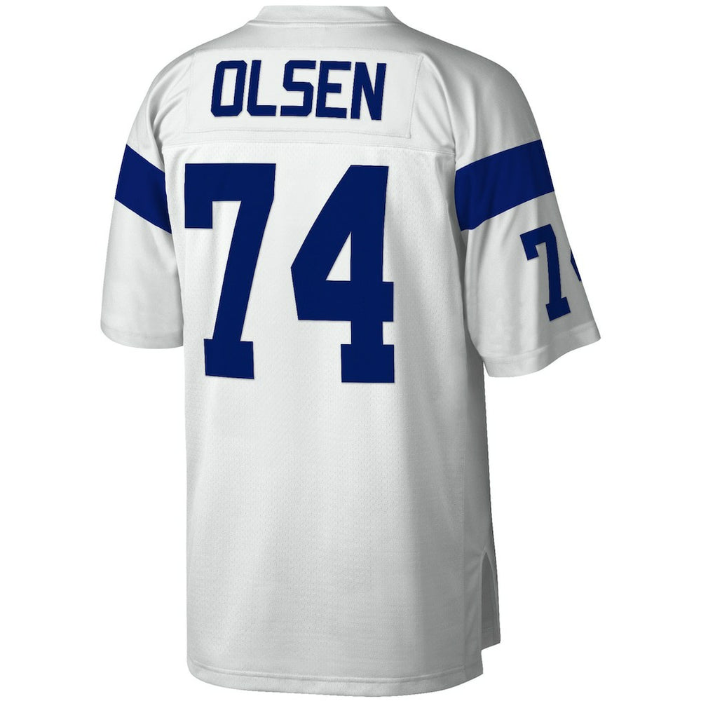 Merlin Olsen Los Angeles Rams Legacy Replica Jersey - White - Mitchell & Ness