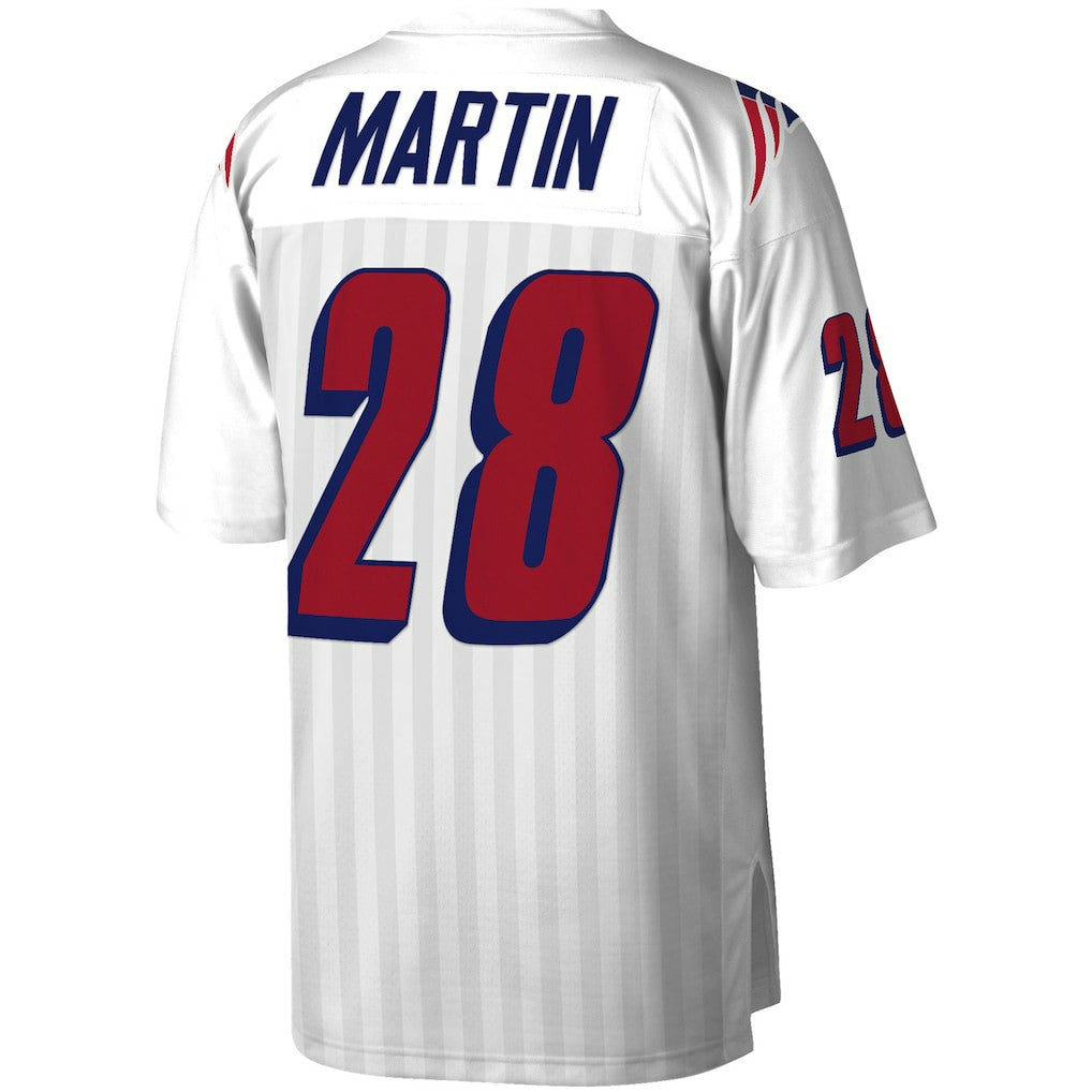 Curtis Martin New England Patriots Legacy Replica Jersey - White - Mitchell & Ness