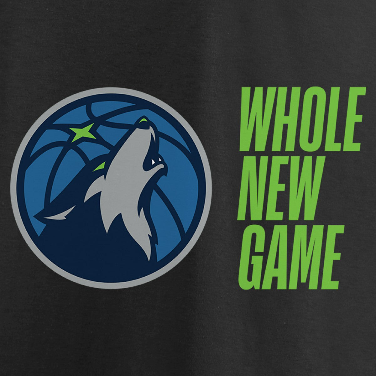 Minnesota Timberwolves Whole New Game Team T-Shirt Black