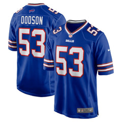 Tyrel Dodson Buffalo Bills Game Player Jersey - Royal - Nike