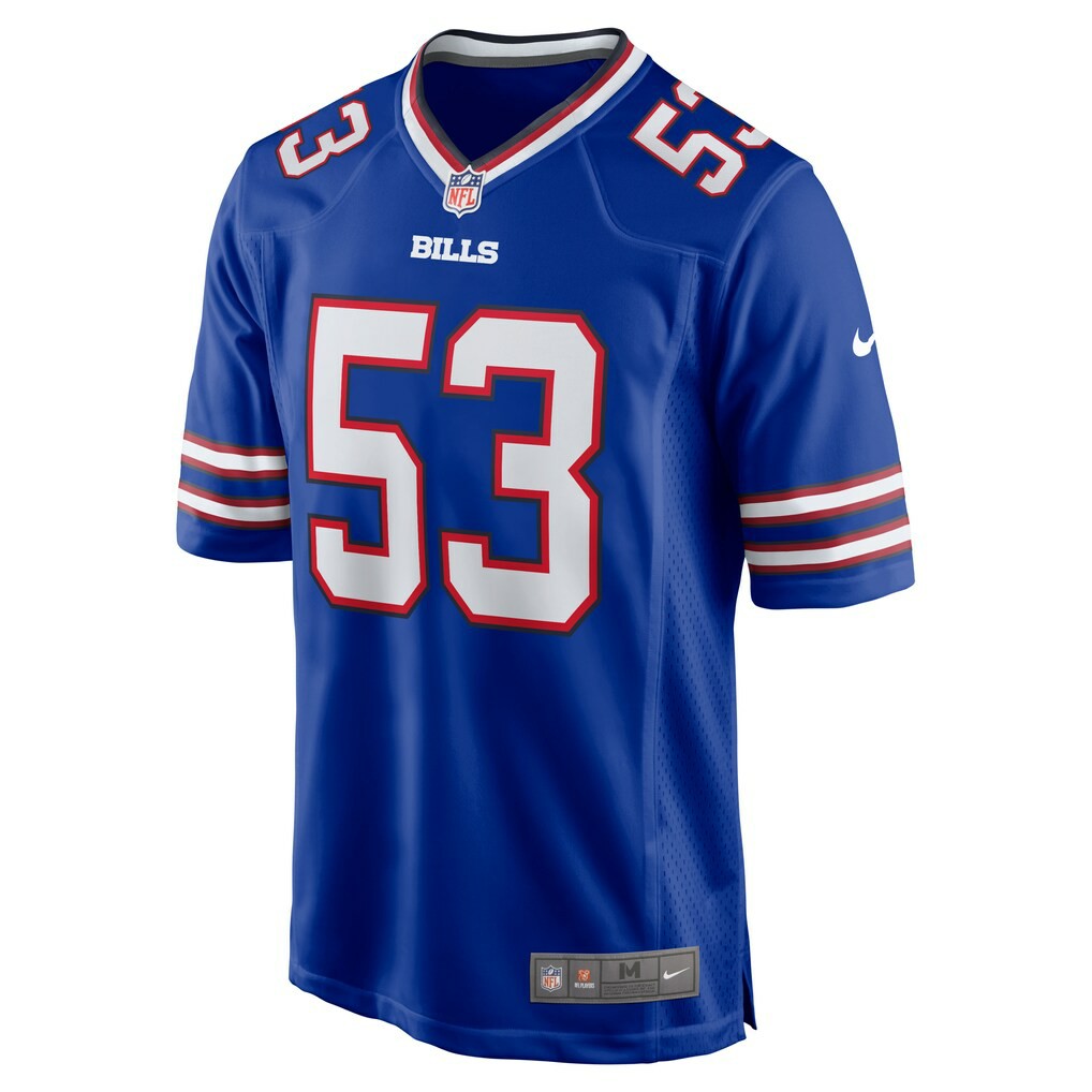 Tyrel Dodson Buffalo Bills Game Player Jersey - Royal - Nike