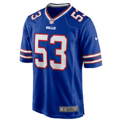 Tyrel Dodson Buffalo Bills Game Player Jersey - Royal - Nike
