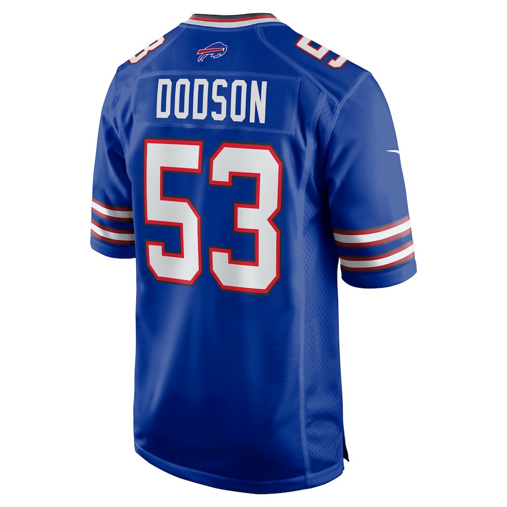 Tyrel Dodson Buffalo Bills Game Player Jersey - Royal - Nike