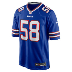 Matt Milano Buffalo Bills Game Player Jersey - Royal - Nike