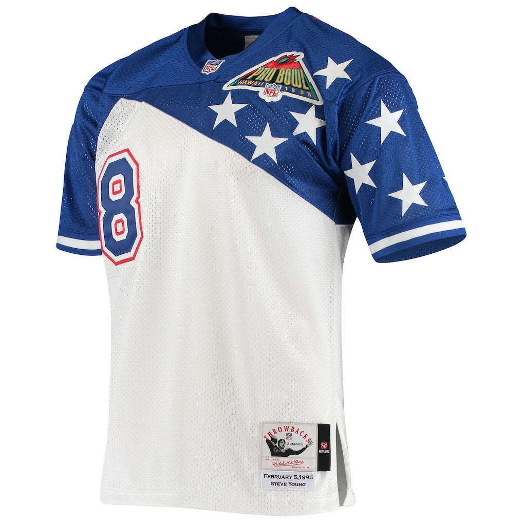 Steve Young NFC 1994 Pro Bowl Authentic Jersey - White/Blue - Mitchell & Ness
