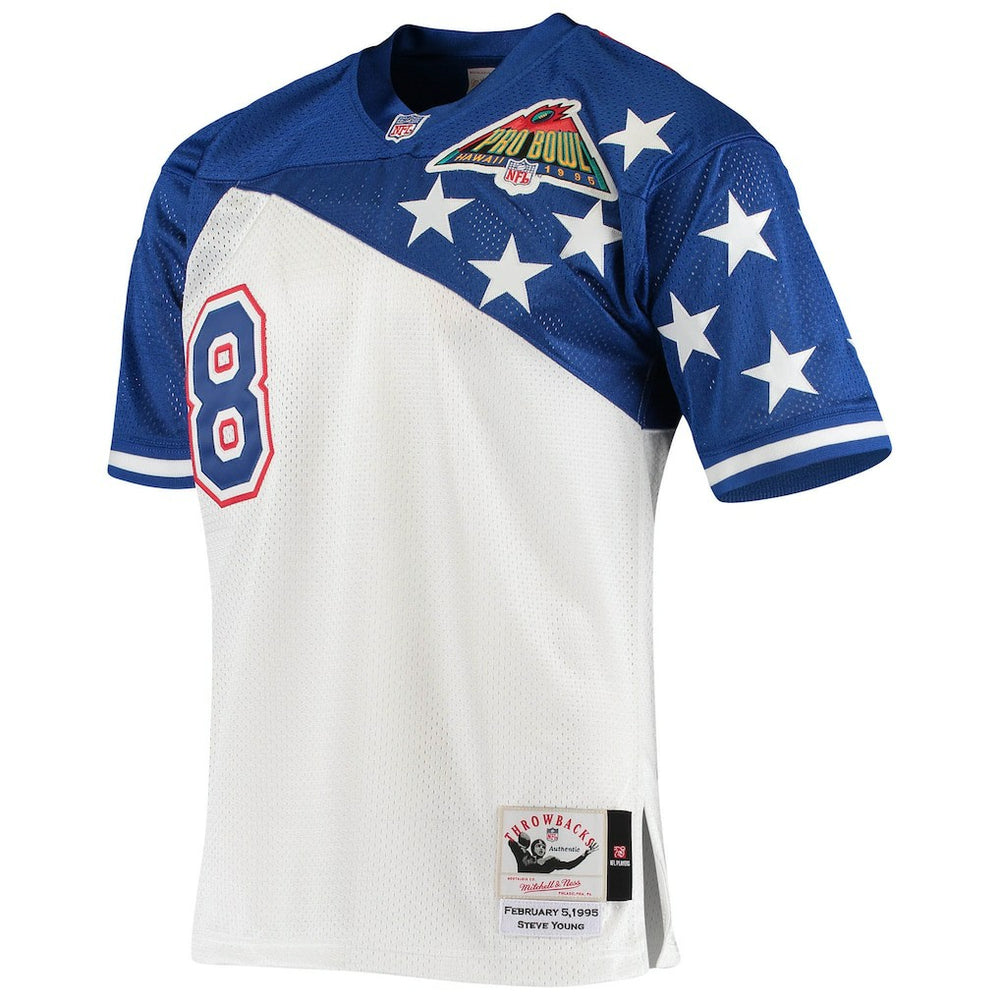 Steve Young NFC 1994 Pro Bowl Authentic Jersey - White/Blue - Mitchell & Ness