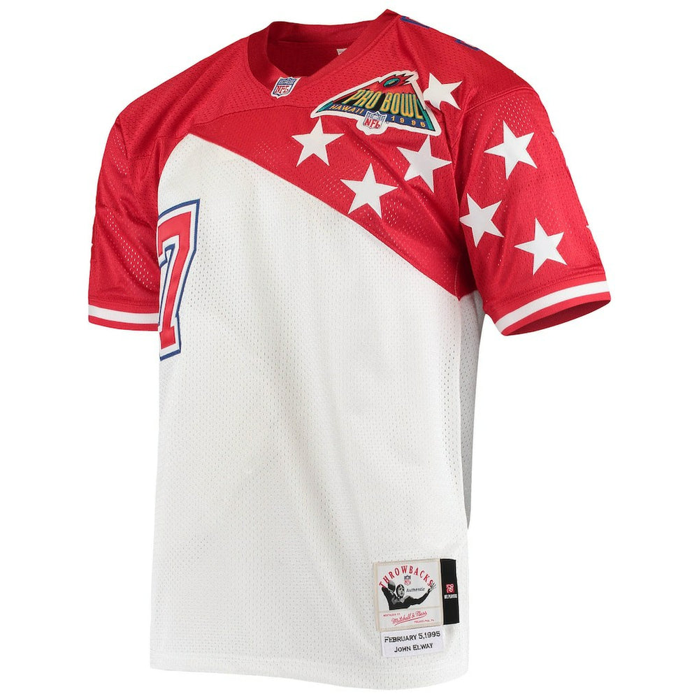 John Elway AFC 1995 Pro Bowl Authentic Jersey - White/Red - Mitchell & Ness