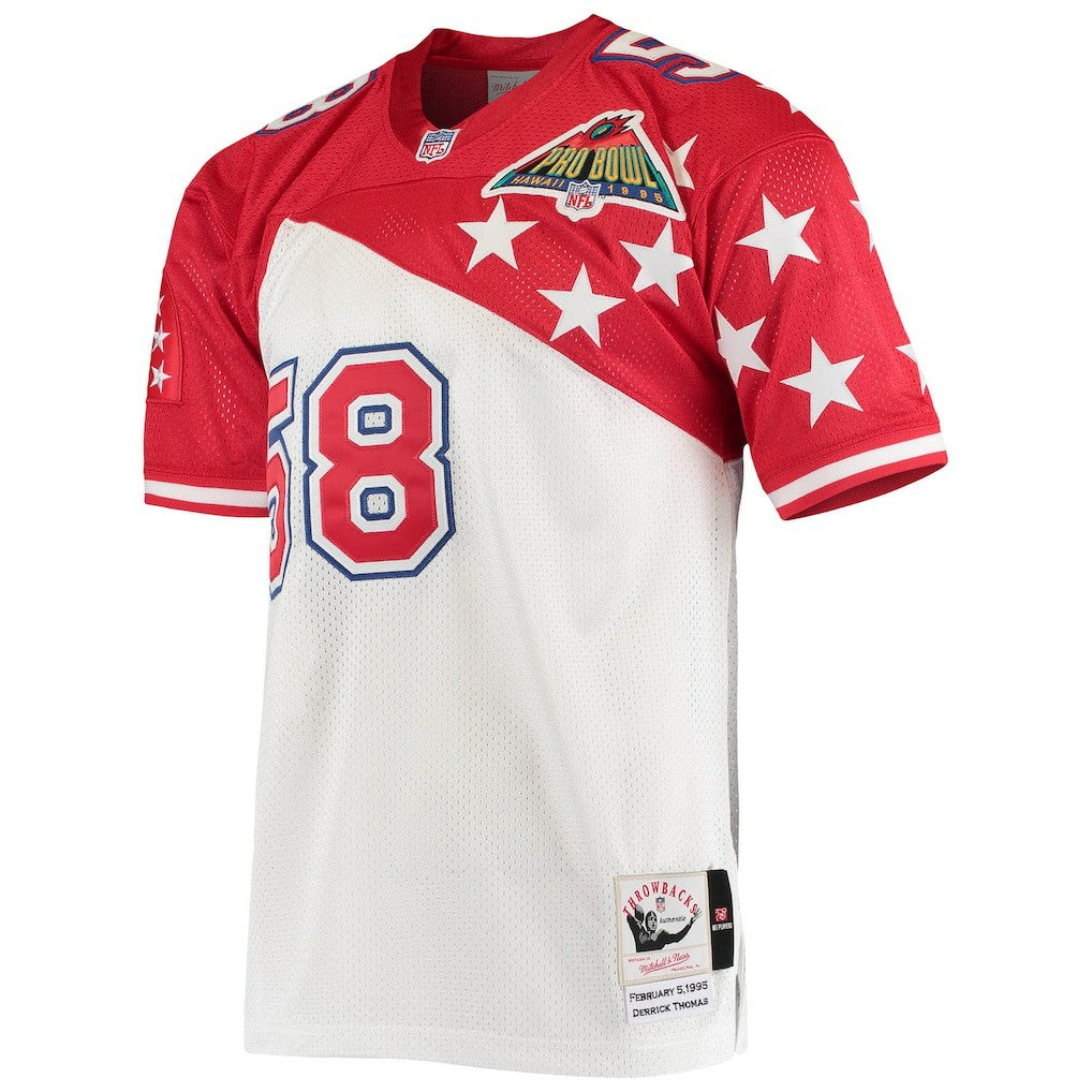 Derrick Thomas AFC 1995 Pro Bowl Authentic Jersey - White/Red - Mitchell & Ness