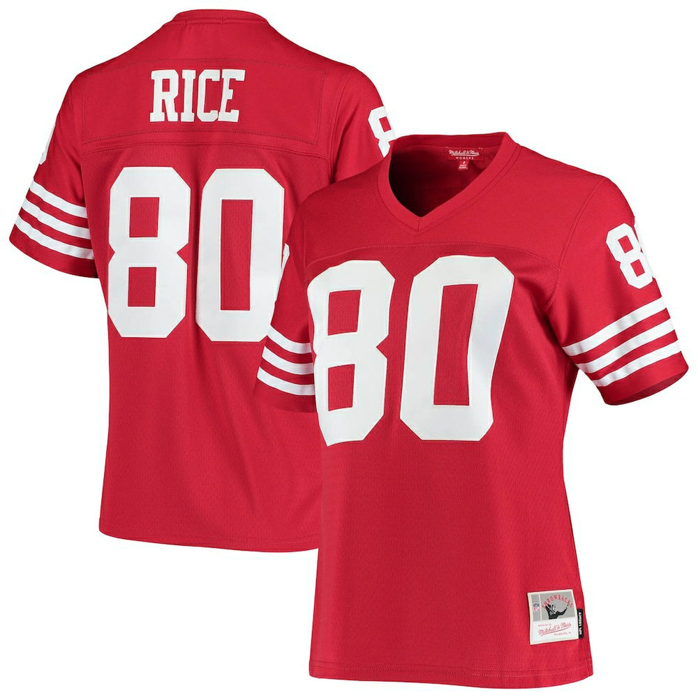 Jerry Rice San Francisco 49ers Women's 1990 Legacy Replica Jersey - Scarlet - Mitchell & Ness