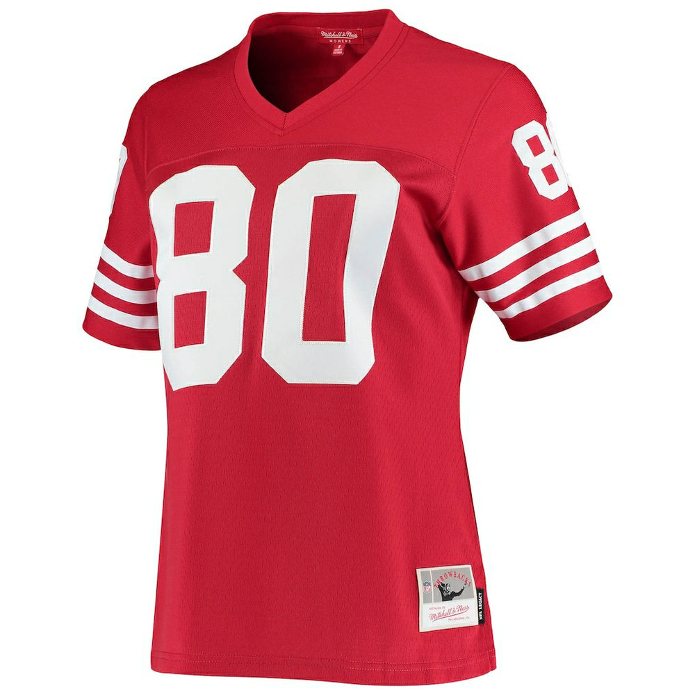 Jerry Rice San Francisco 49ers Women's 1990 Legacy Replica Jersey - Scarlet - Mitchell & Ness