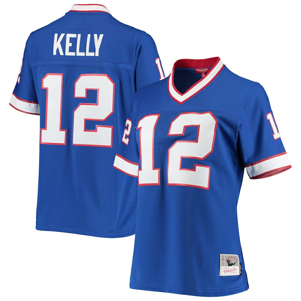Jim Kelly Buffalo Bills Women's 1990 Legacy Replica Jersey - Royal - Mitchell & Ness