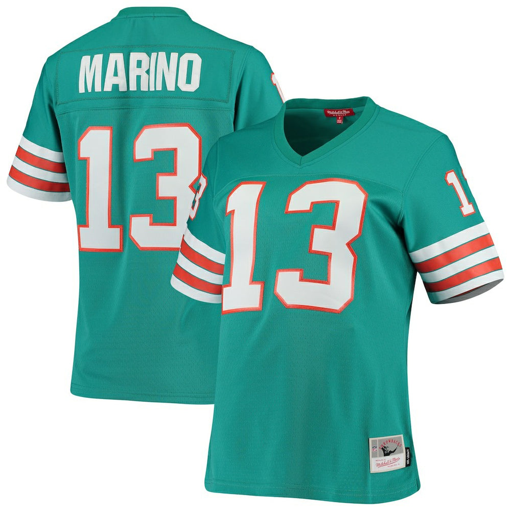 Dan Marino Miami Dolphins Women's 1984 Legacy Replica Jersey - Aqua - Mitchell & Ness