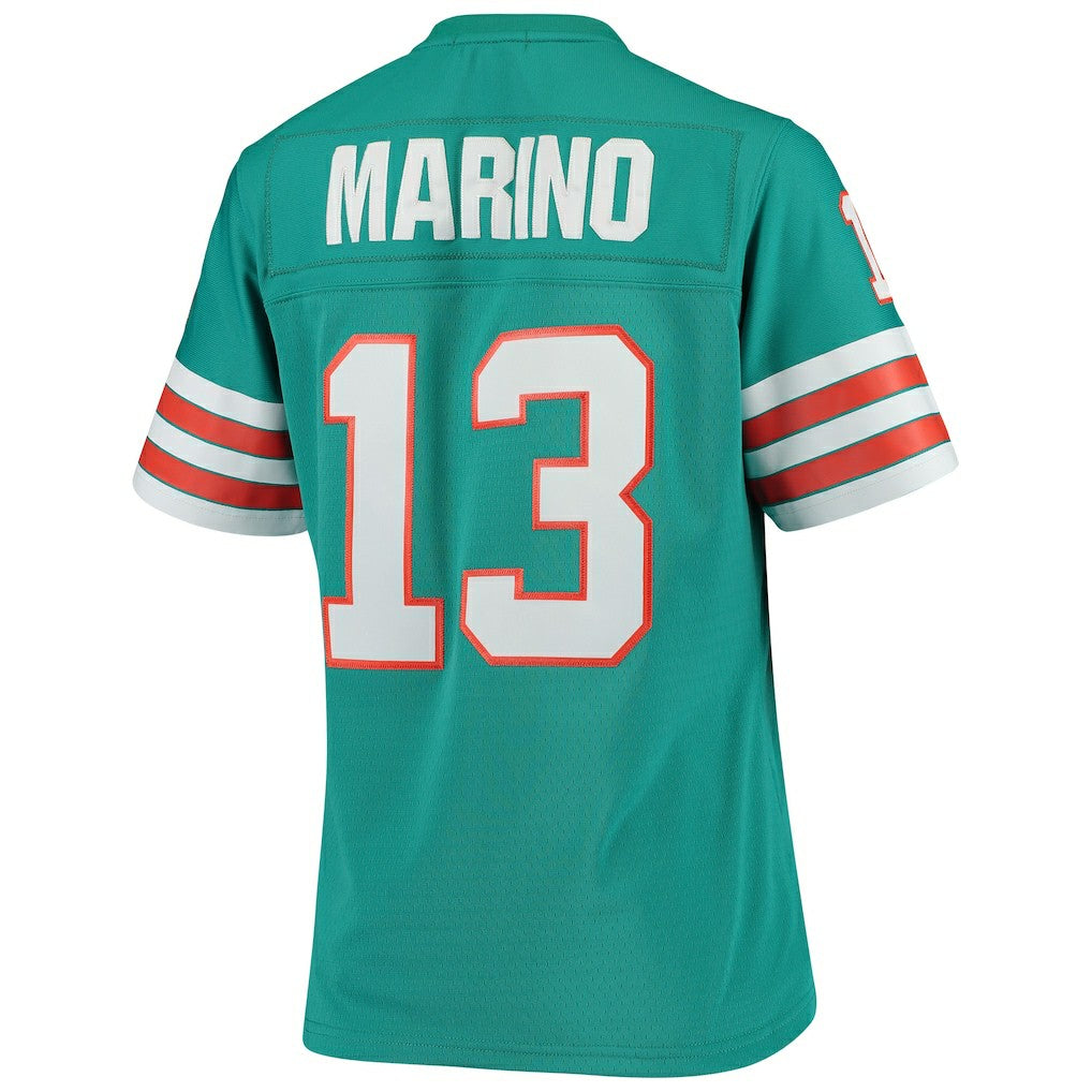 Dan Marino Miami Dolphins Women's 1984 Legacy Replica Jersey - Aqua - Mitchell & Ness
