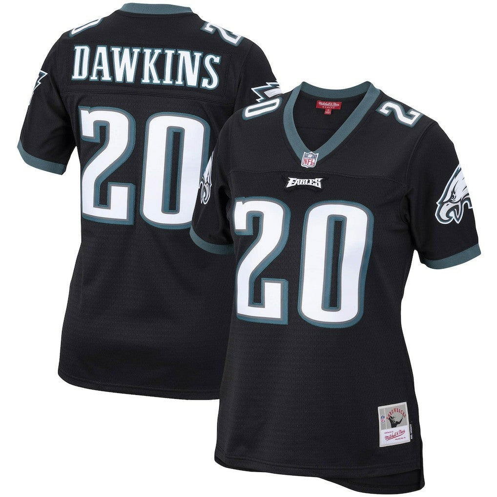 Brian Dawkins Philadelphia Eagles Women's Legacy Replica Team Jersey - Black - Mitchell & Ness