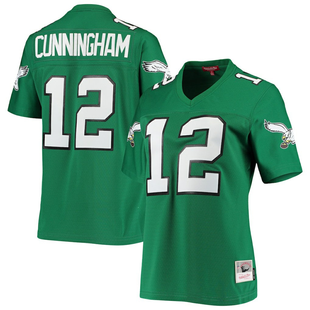 Randall Cunningham Philadelphia Eagles Women's 1990 Legacy Replica Jersey - Kelly Green - Mitchell & Ness