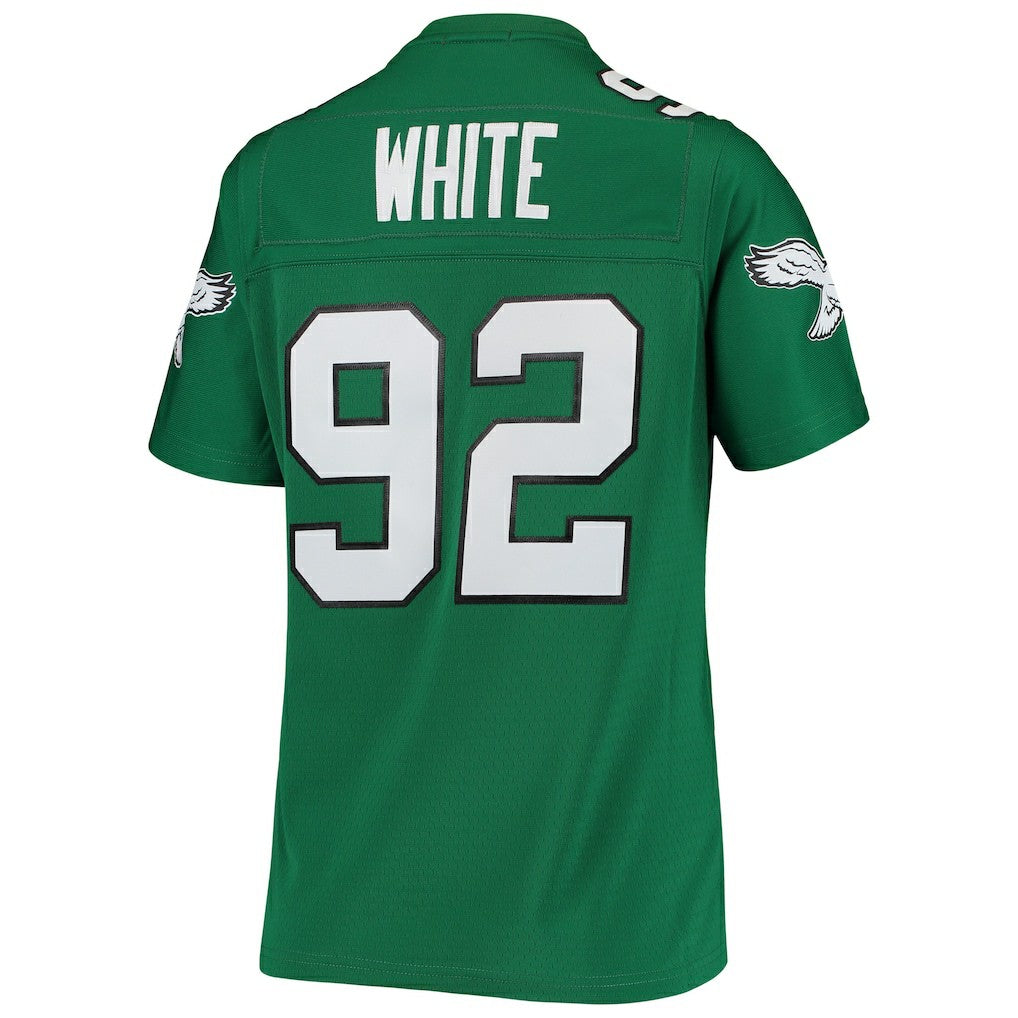 Reggie White Philadelphia Eagles Women's 1990 Legacy Replica Jersey - Kelly Green - Mitchell & Ness