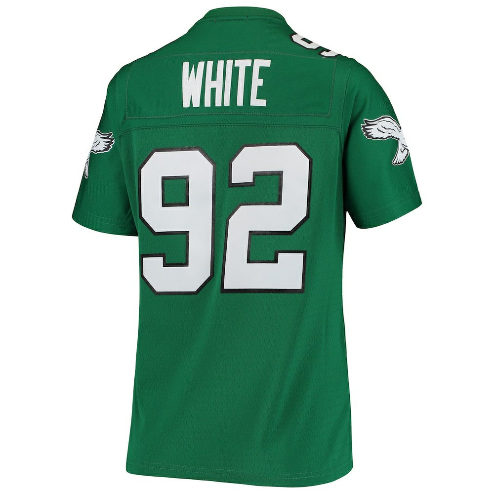 Reggie White Philadelphia Eagles Women's 1990 Legacy Replica Jersey - Kelly Green - Mitchell & Ness