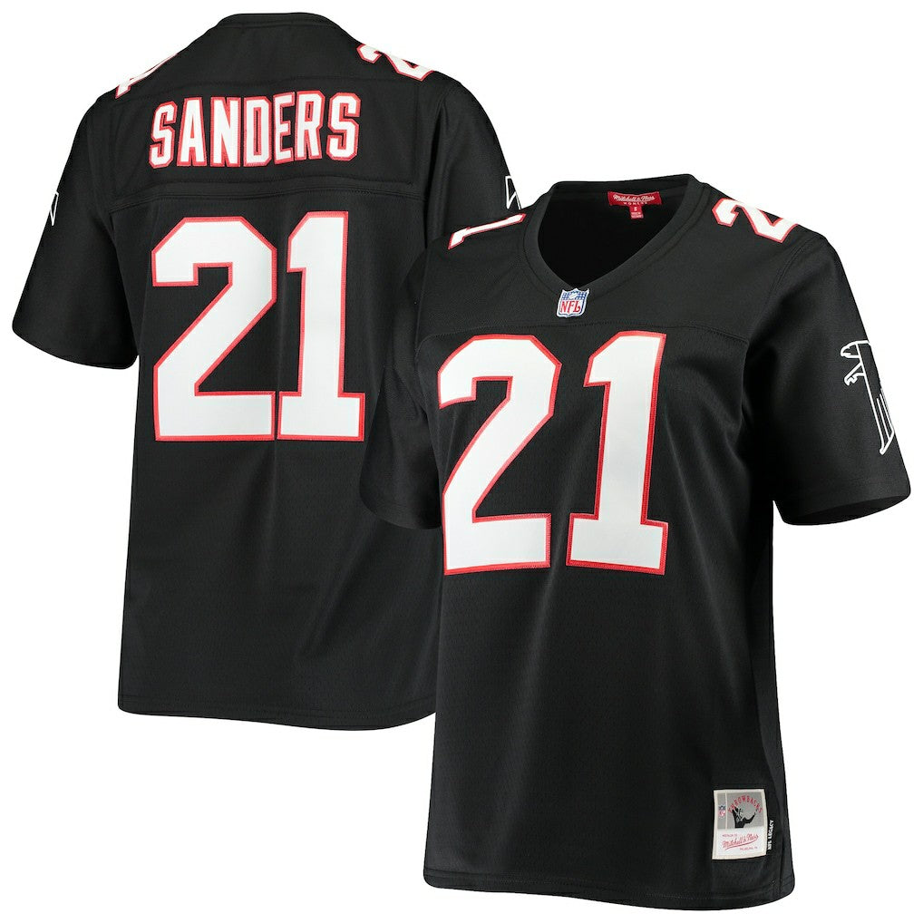 Deion Sanders Atlanta Falcons Women's Legacy Replica Team Jersey - Black - Mitchell & Ness