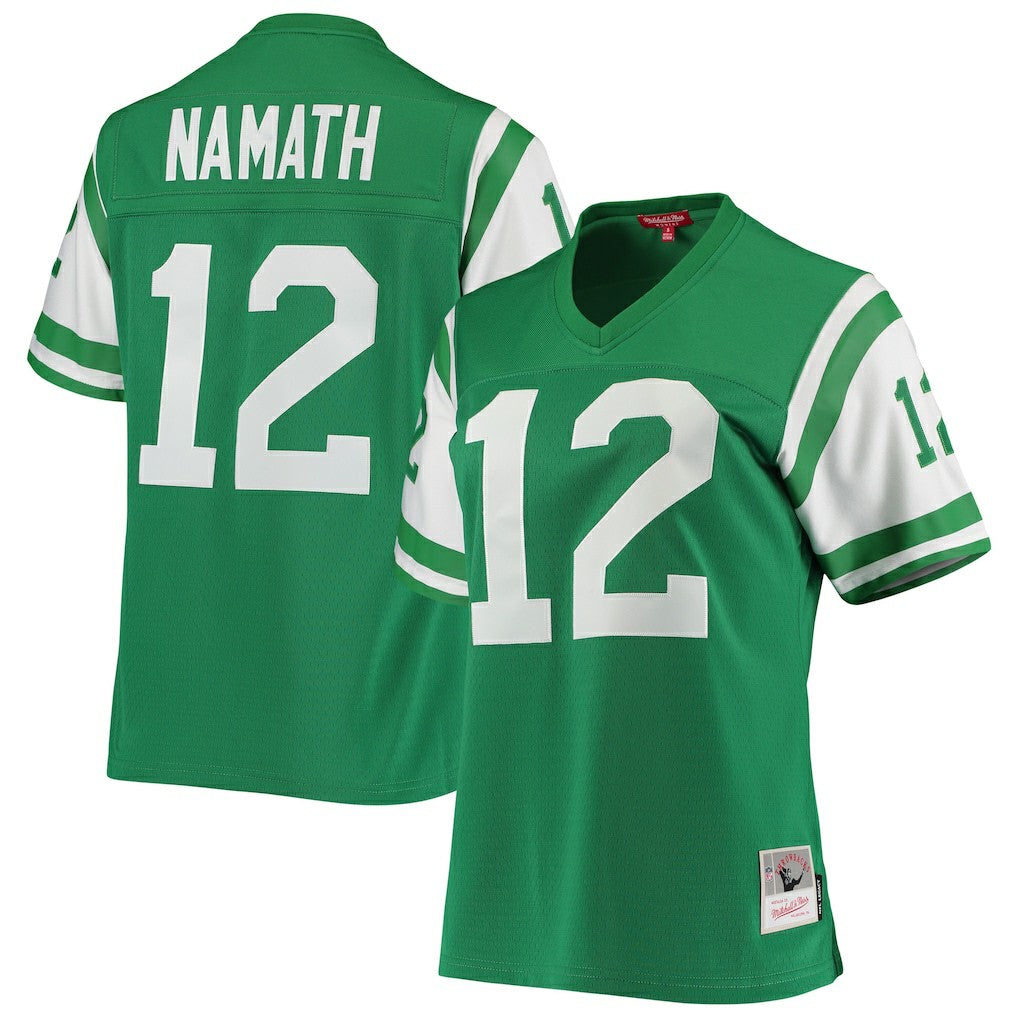 Joe Namath New York Jets Women's 1969 Legacy Replica Jersey - Green - Mitchell & Ness