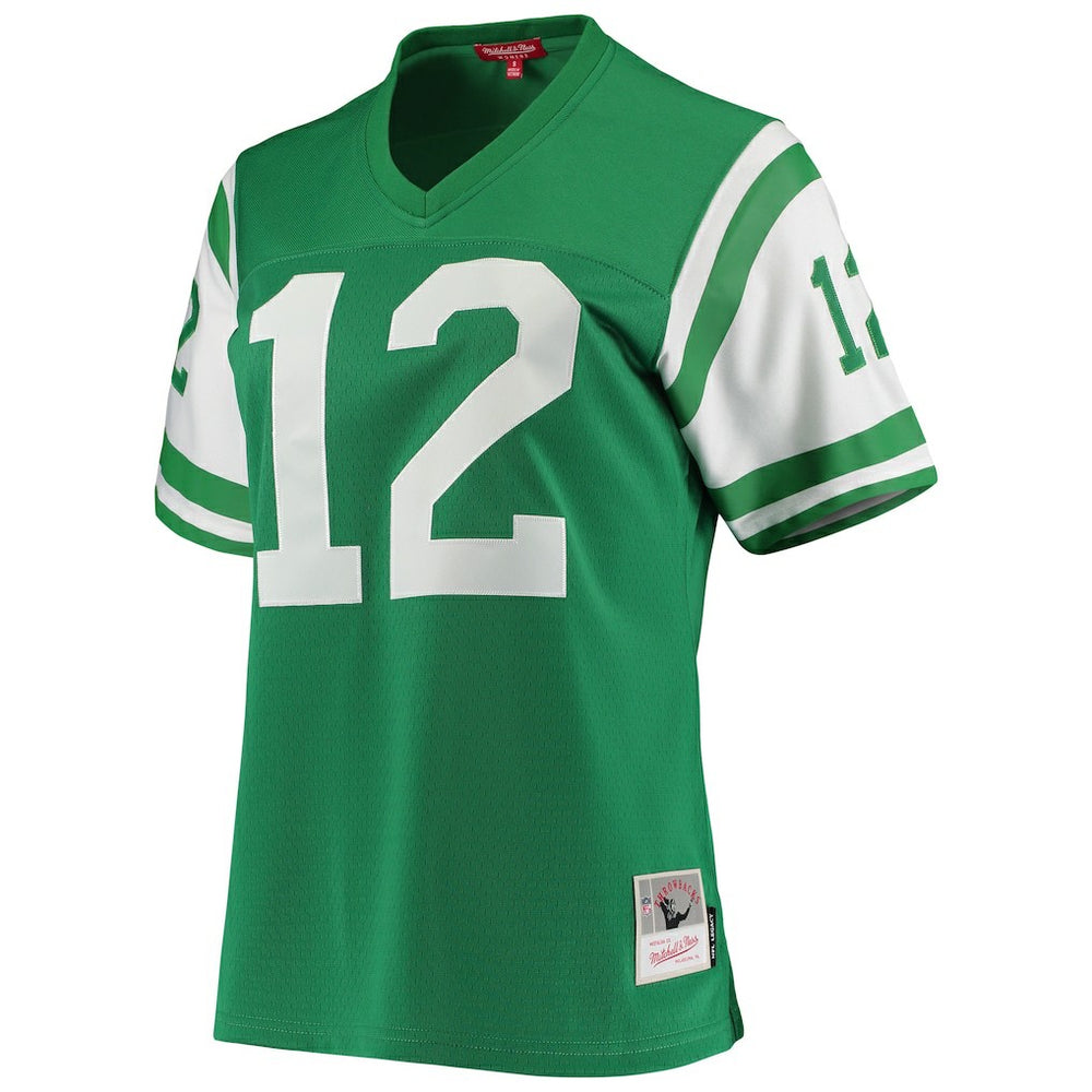 Joe Namath New York Jets Women's 1969 Legacy Replica Jersey - Green - Mitchell & Ness