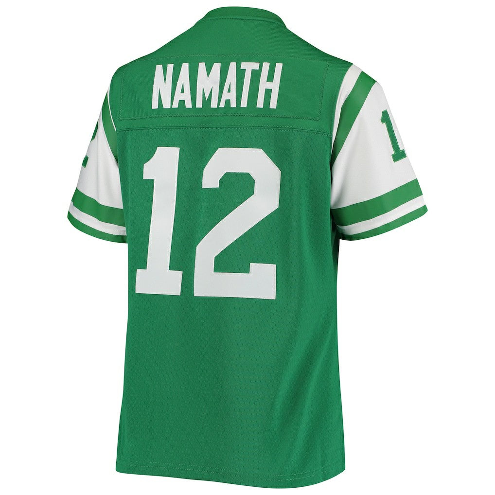 Joe Namath New York Jets Women's 1969 Legacy Replica Jersey - Green - Mitchell & Ness