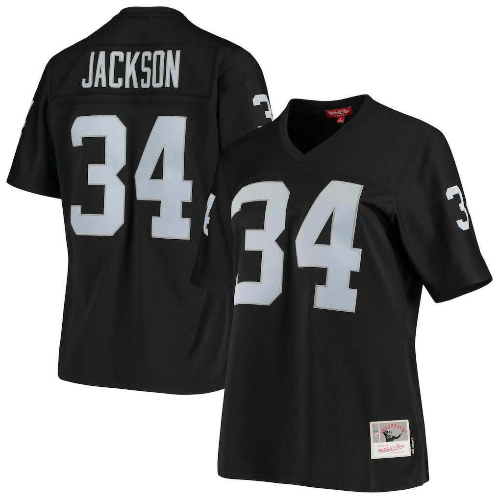 Bo Jackson Las Vegas Raiders Women's 1988 Legacy Replica Jersey - Black - Mitchell & Ness