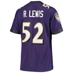 Ray Lewis Baltimore Ravens Women's Legacy Replica Team Jersey - Purple - Mitchell & Ness