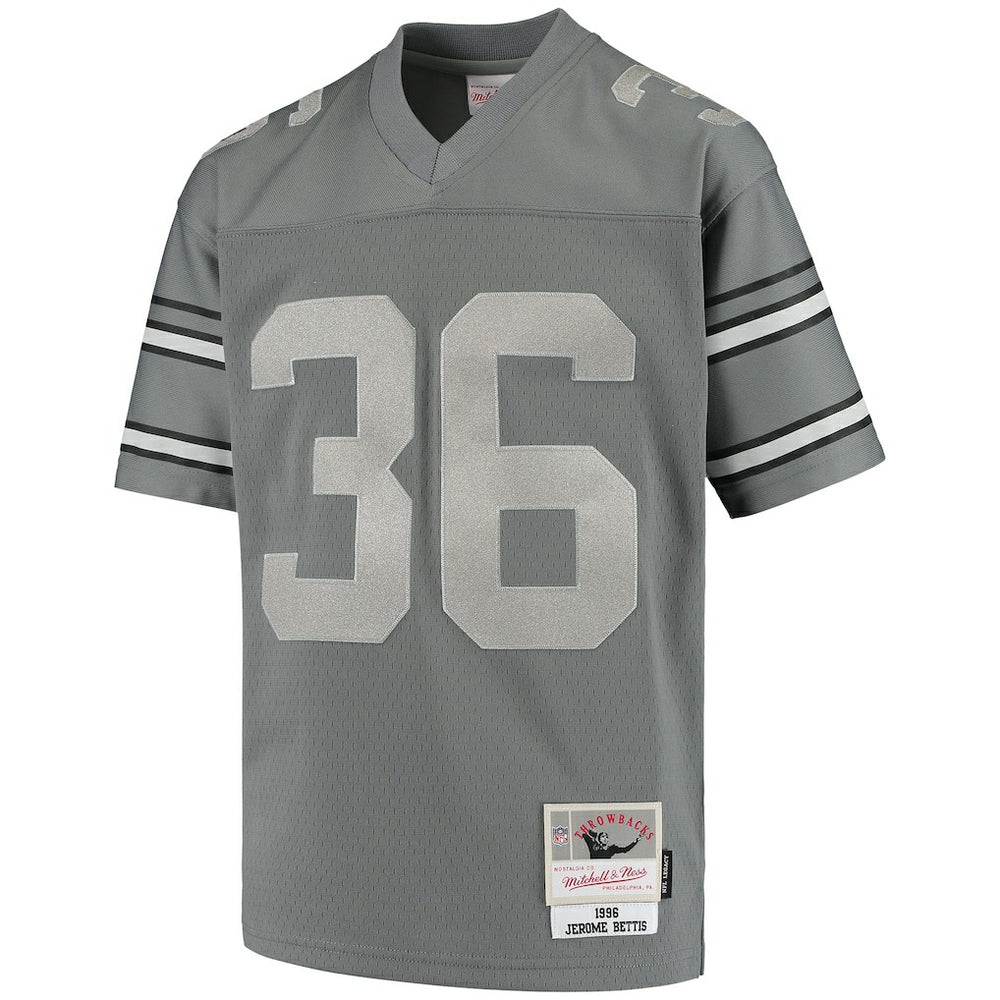 Jerome Bettis Pittsburgh Steelers Youth 1996 Retired Player Metal Replica Jersey - Charcoal - Mitchell & Ness