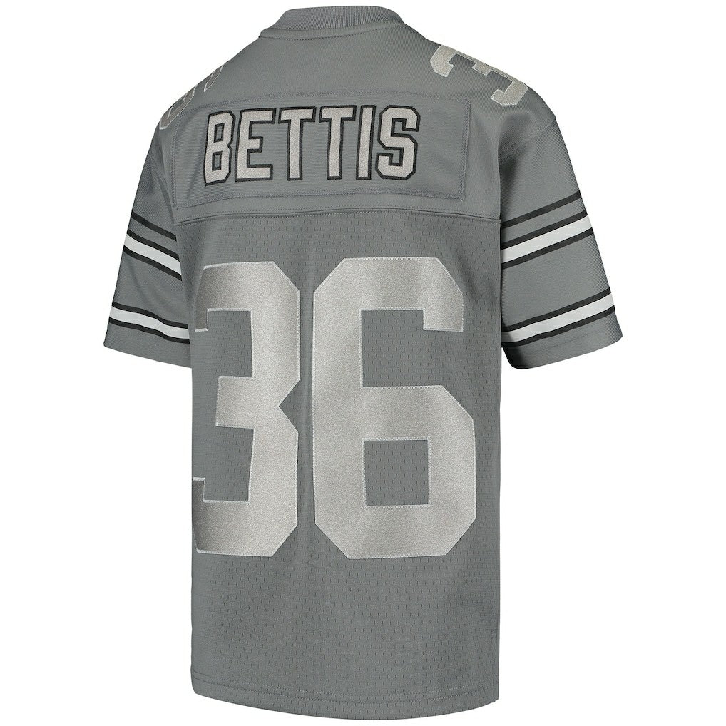 Jerome Bettis Pittsburgh Steelers Youth 1996 Retired Player Metal Replica Jersey - Charcoal - Mitchell & Ness