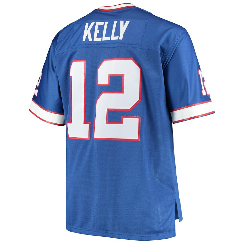 Jim Kelly Buffalo Bills Big & Tall 1990 Retired Player Replica Jersey - Royal - Mitchell & Ness