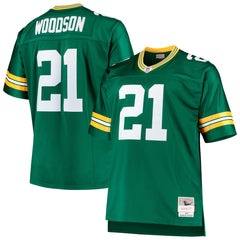Charles Woodson Green Bay Packers Big & Tall 2010 Retired Player Replica Jersey - Green - Mitchell & Ness
