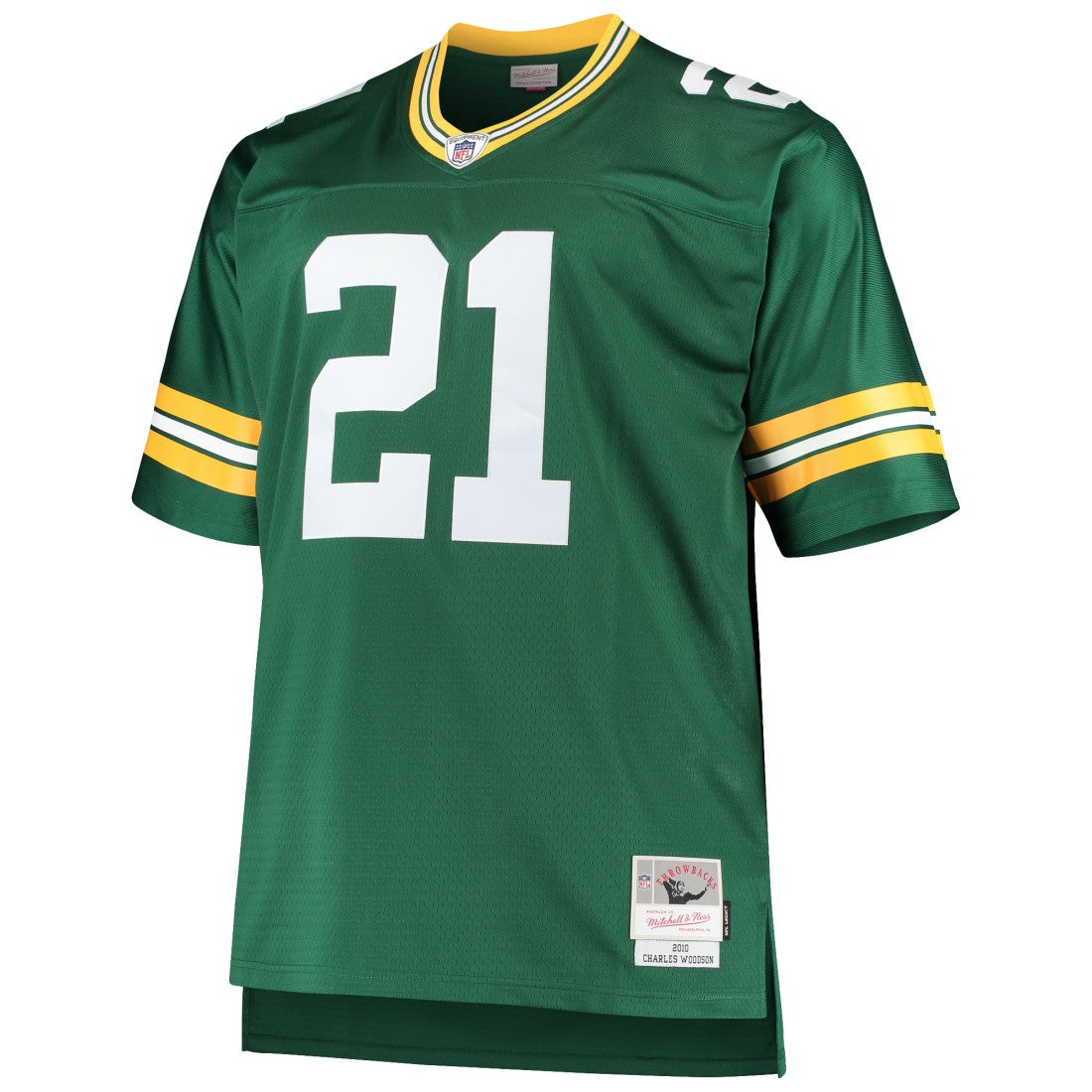 Charles Woodson Green Bay Packers Big & Tall 2010 Retired Player Replica Jersey - Green - Mitchell & Ness