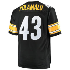 Troy Polamalu Pittsburgh Steelers Big & Tall 2005 Retired Player Replica Jersey - Black - Mitchell & Ness