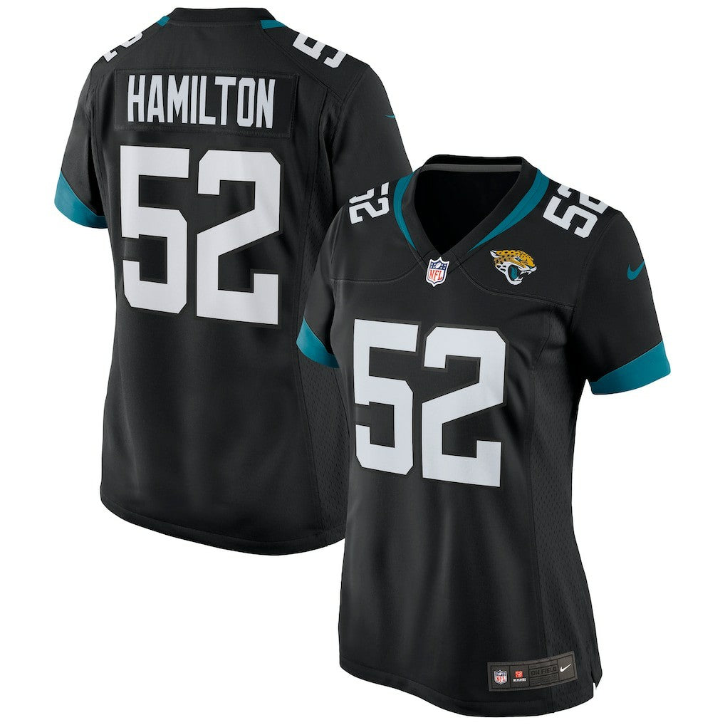 DaVon Hamilton Jacksonville Jaguars Women's Game Jersey - Black - Nike