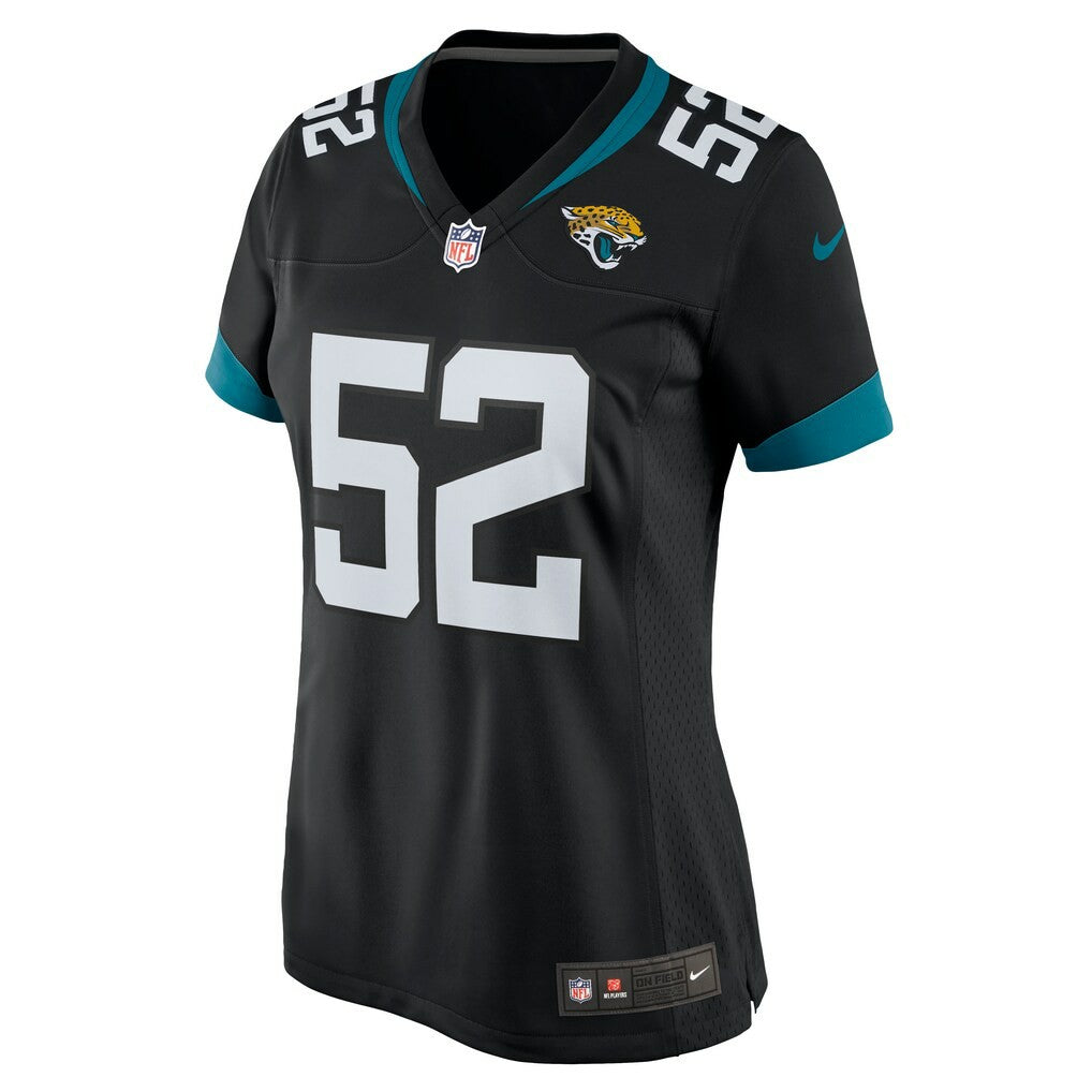 DaVon Hamilton Jacksonville Jaguars Women's Game Jersey - Black - Nike