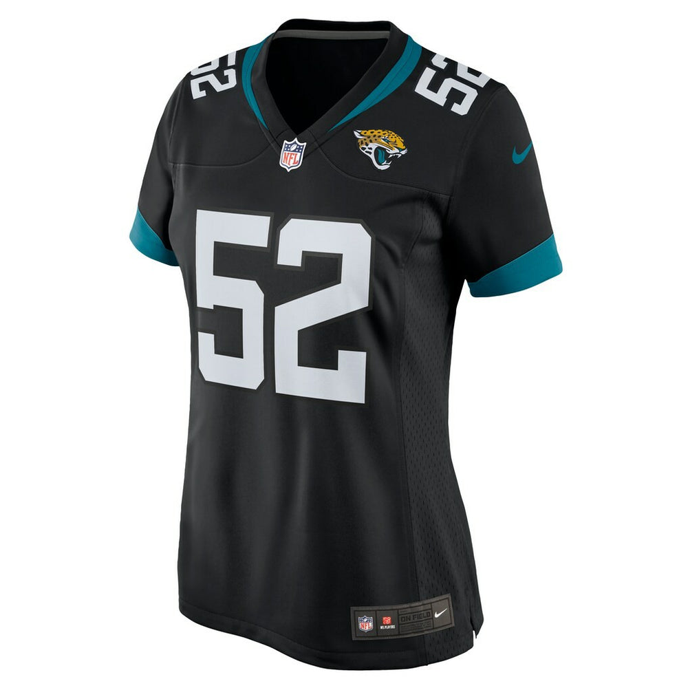 DaVon Hamilton Jacksonville Jaguars Women's Game Jersey - Black - Nike