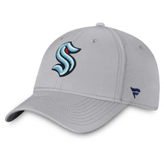 Seattle Kraken Fanatics Core Primary Logo Flex Hat - Gray | Fanatics discount