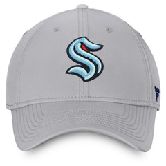 Seattle Kraken Fanatics Core Primary Logo Flex Hat - Gray | Fanatics discount