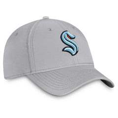 Seattle Kraken Fanatics Core Primary Logo Flex Hat - Gray | Fanatics discount